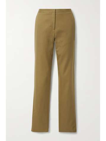 PETAR PETROV Gema cotton-twill slim-leg pants