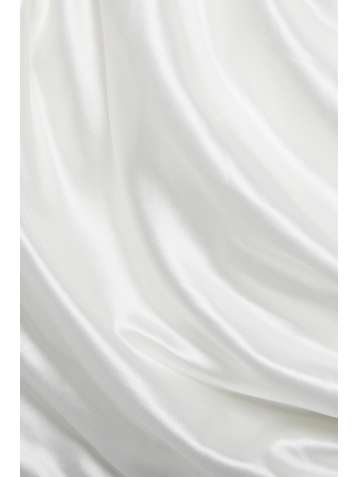 ISA BOULDER Nina ruched stretch-satin swimsuit