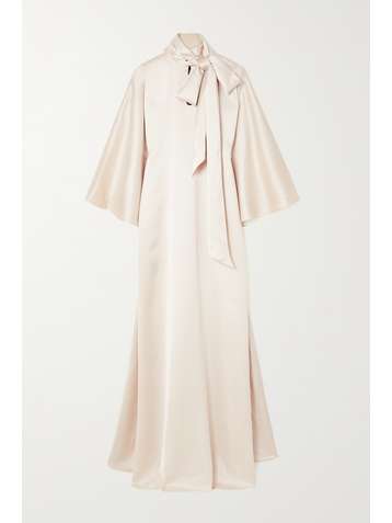 RASARIO Robe du soir en satin de soie à nœud