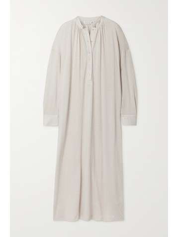 FRANCES DE LOURDES Aarons Maxikleid aus einer Baumwoll-Kaschmirmischung