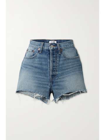 RE/DONE 70s distressed denim shorts