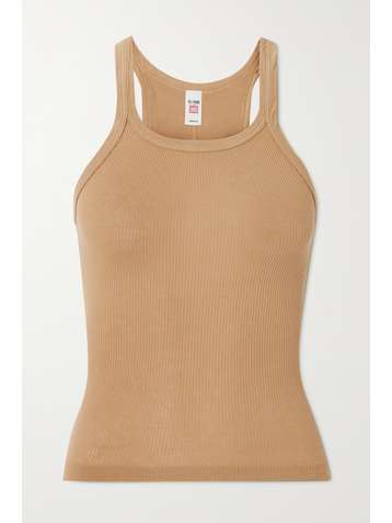 RE/DONE Ribbed cotton-jersey tank