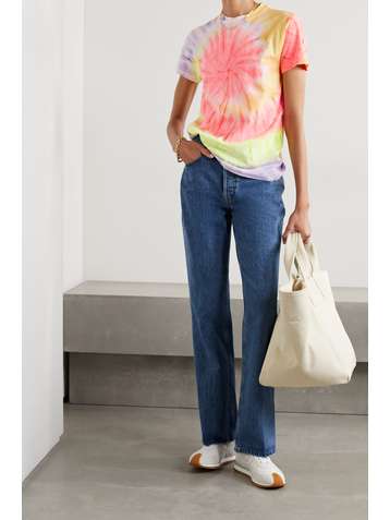 RE/DONE + Hanes 70s tie-dyed cotton-jersey T-shirt