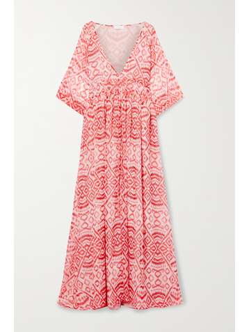 EYWASOULS MALIBU Liliane printed chiffon maxi dress