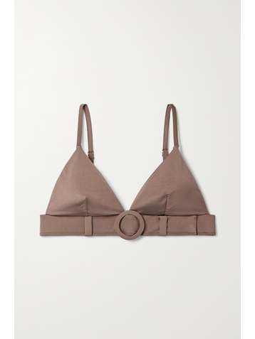 EVARAE + NET SUSTAIN Sabine belted stretch-ECONYL bikini top