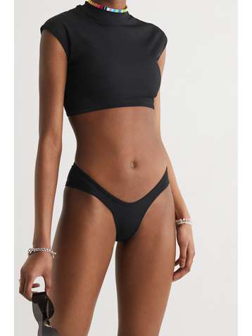 THE ATTICO Ribbed bikini briefs