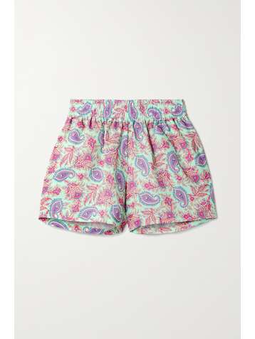 ETRO San Jose printed ramie shorts