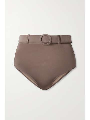 EVARAE + NET SUSTAIN Elena belted stretch-ECONYL bikini briefs