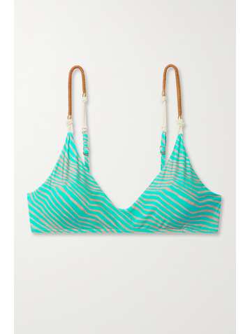 VIX Luli Elis striped bikini top