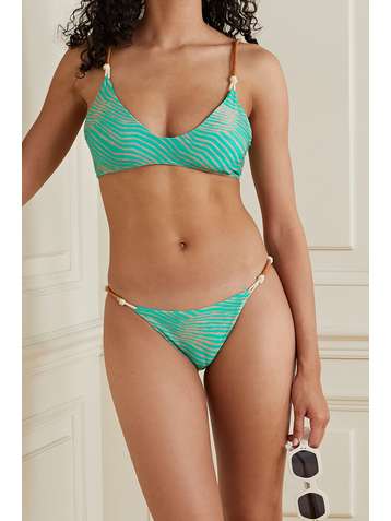 VIX Elis striped bikini briefs