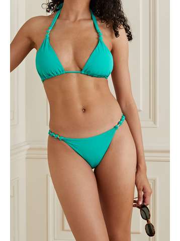VIX Tulum Paula embellished bikini briefs