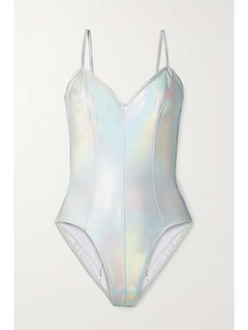 NORMA KAMALI Wonderwoman Mio iridescent swimsuit