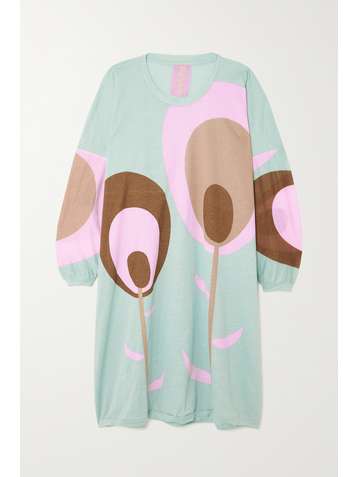 YVONNE S Floral-print cotton-jersey dress