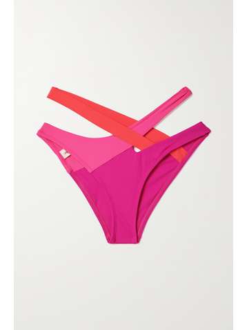 AGENT PROVOCATEUR Izaro cutout color-block bikini briefs