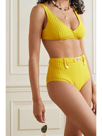 SOLID & STRIPED The Annie ribbed bikini briefs