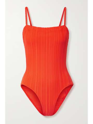 SOLID & STRIPED The Gemma ribbed swimsuit