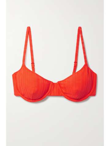 SOLID & STRIPED The Eva ribbed underwired bikini top