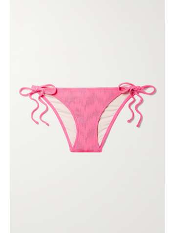 SOLID & STRIPED The Iris stretch-jacquard bikini briefs