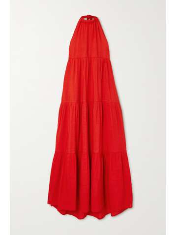 SOLID & STRIPED The Britney woven halterneck maxi dress