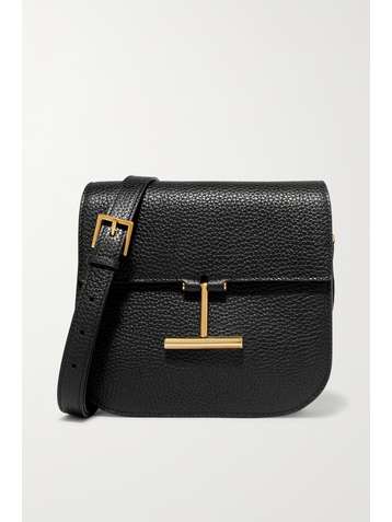 TOM FORD Tara small textured-leather shoulder bag