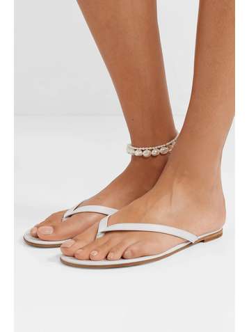 GIANVITO ROSSI Leather flip flops