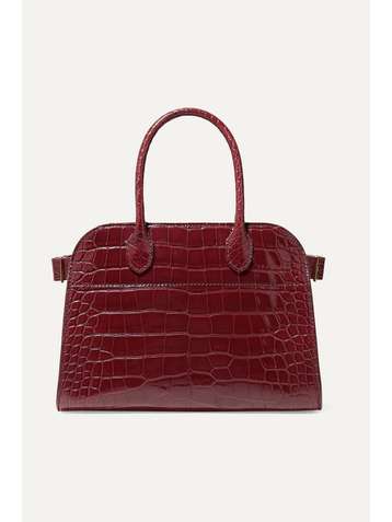 THE ROW Margaux 10 buckled alligator tote