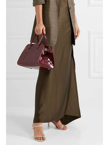 THE ROW Margaux 10 buckled alligator tote