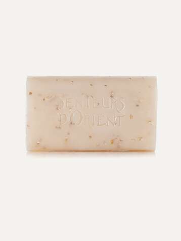 SENTEURS D'ORIENT + NET SUSTAIN Rough Cut Bath Soap - Almond Exfoliant, 210g