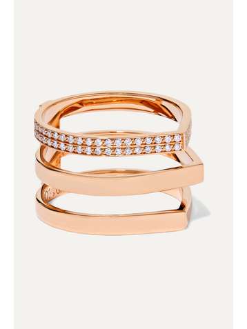 REPOSSI Antifer 18-karat rose gold diamond ring