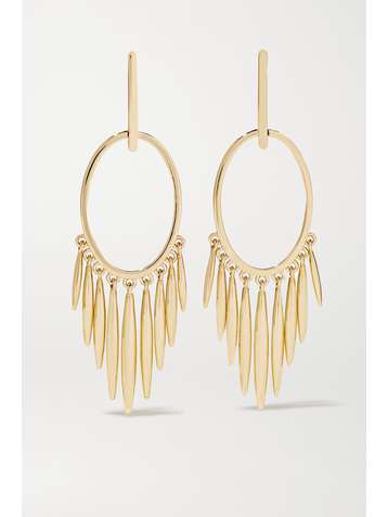 ILEANA MAKRI Grass Sunset 18-karat gold earrings