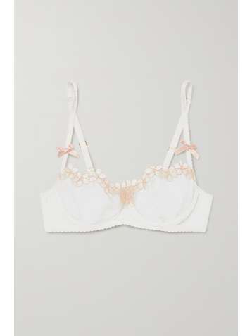 AGENT PROVOCATEUR Maybelle Bügel-BH aus besticktem Stretch-Tüll und Mesh