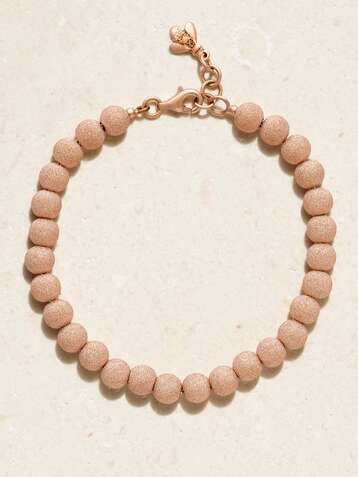 CAROLINA BUCCI Florentine 18-karat rose gold beaded bracelet