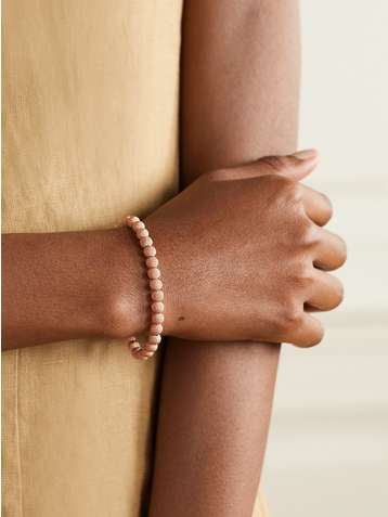 CAROLINA BUCCI Florentine 18-karat rose gold beaded bracelet