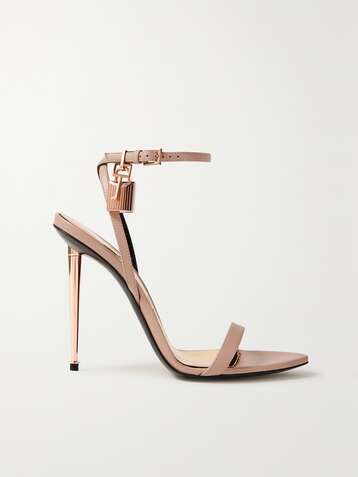 TOM FORD Padlock leather sandals