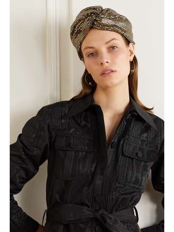 GUCCI Twisted lamé headband