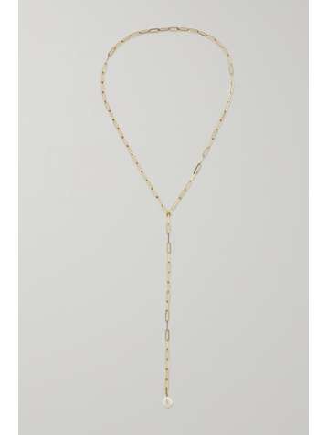 MATEO 14-karat gold pearl necklace