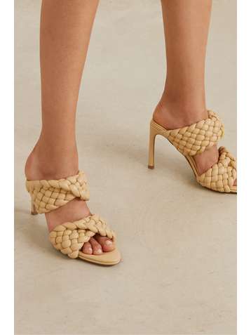 BOTTEGA VENETA Intrecciato quilted leather mules