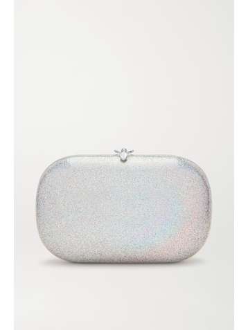 JEFFREY LEVINSON Elina PLUS glittered rainbow enamel clutch