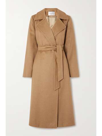 MAX MARA Manuela Icon Mantel aus Kamelhaar mit Bindegürtel