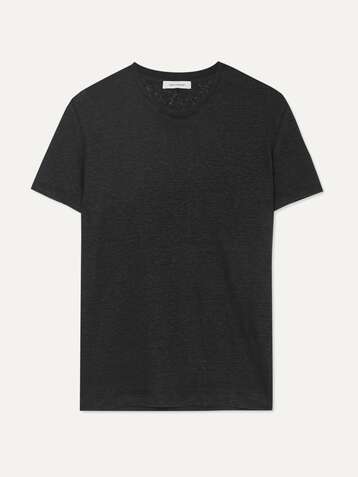 NINETY PERCENT Linen-jersey T-shirt