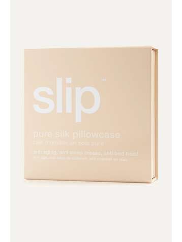 SLIP Embroidered silk-satin Euro sham pillow
