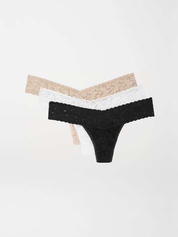 HANKY PANKY + NET SUSTAIN Signature Set aus drei Strings aus Stretch-Spitze
