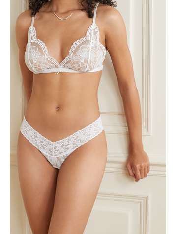 HANKY PANKY Signature Set aus drei tief sitzenden Strings aus Stretch-Spitze