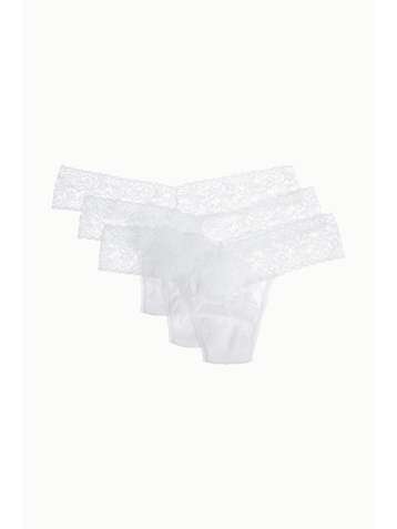 HANKY PANKY Signature Set aus drei tief sitzenden Strings aus Stretch-Spitze