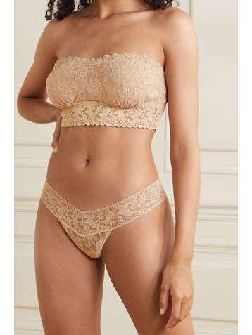 HANKY PANKY Signature Set aus drei tief sitzenden Strings aus Stretch-Spitze