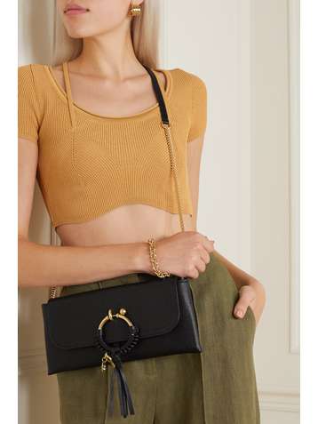 SEE BY CHLOÉ Joan textured-leather shoulder bag