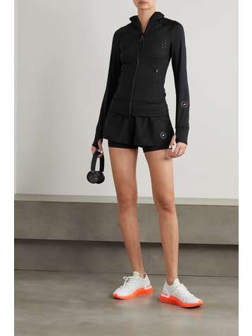 ADIDAS BY STELLA MCCARTNEY Veste en jersey stretch et en résille perforée TruePurpose