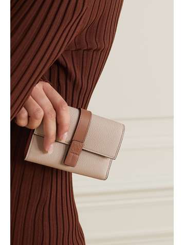 LOEWE Textured-leather wallet