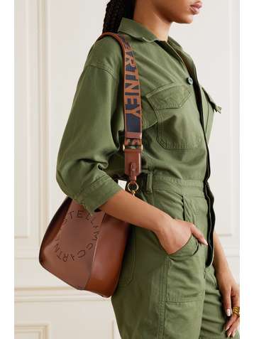 STELLA MCCARTNEY Perforated vegetarian leather shoulder bag