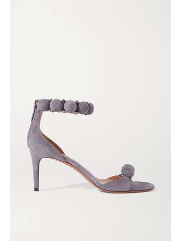 ALAÏA Bombe 75 studded suede sandals